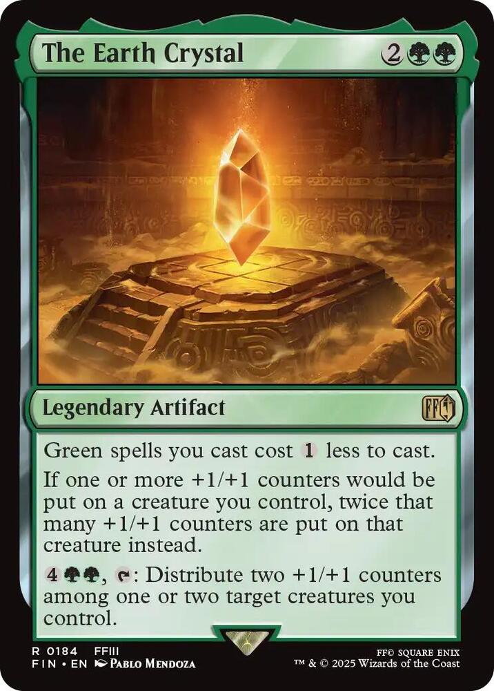 MTG FINAL FANTASY 184 The Earth Crystal R NM