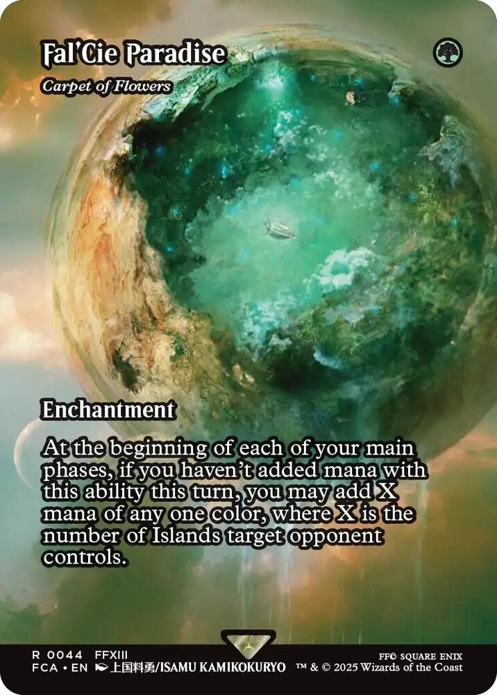 MTG FINAL FANTASY: Through the Ages 44 Fal'Cie Paradise - Carpet of Flowers (Showcase) R NM