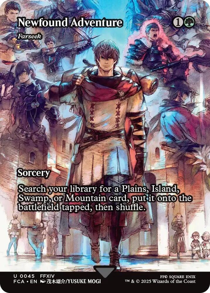 MTG FINAL FANTASY: Through the Ages 45 Newfound Adventure - Farseek (Showcase) U NM