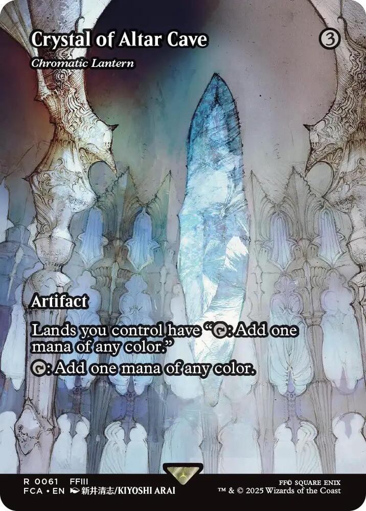 MTG FINAL FANTASY: Through the Ages 61 Crystal of Altar Cave - Chromatic Lantern (Showcase) R NM