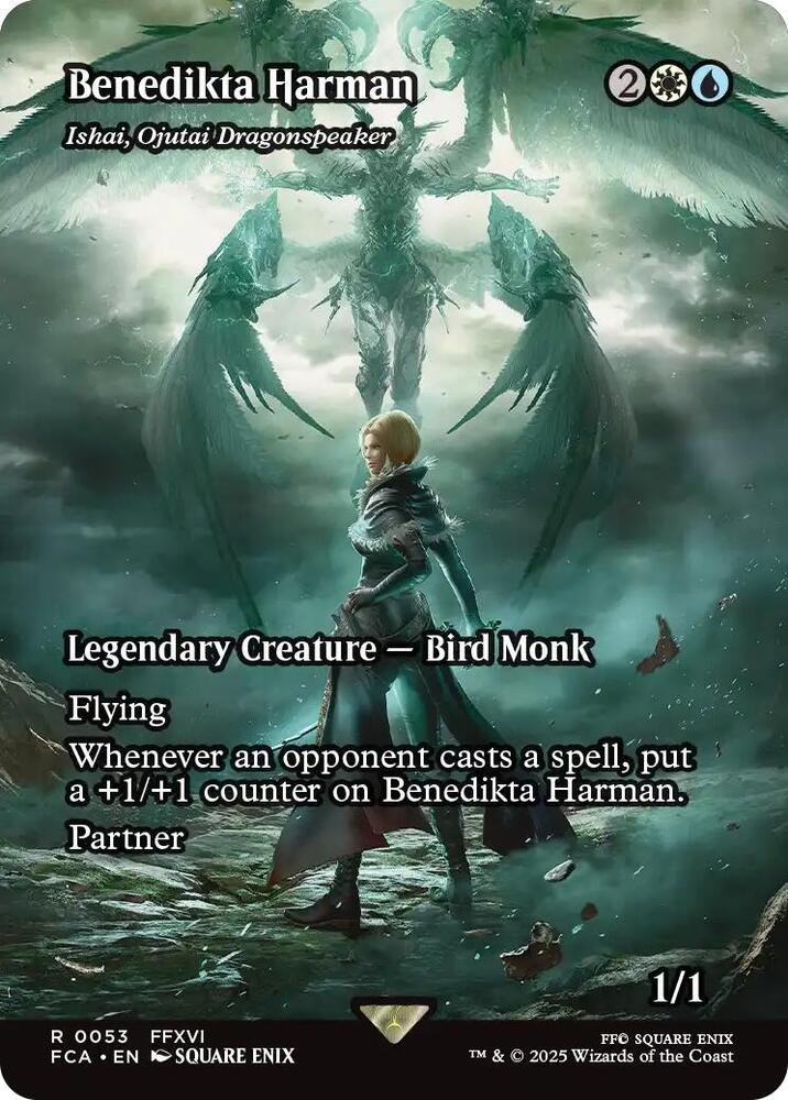 MTG FINAL FANTASY: Through the Ages 53 Benedikta Harman - Ishai, Ojutai Dragonspeaker (Showcase) R NM