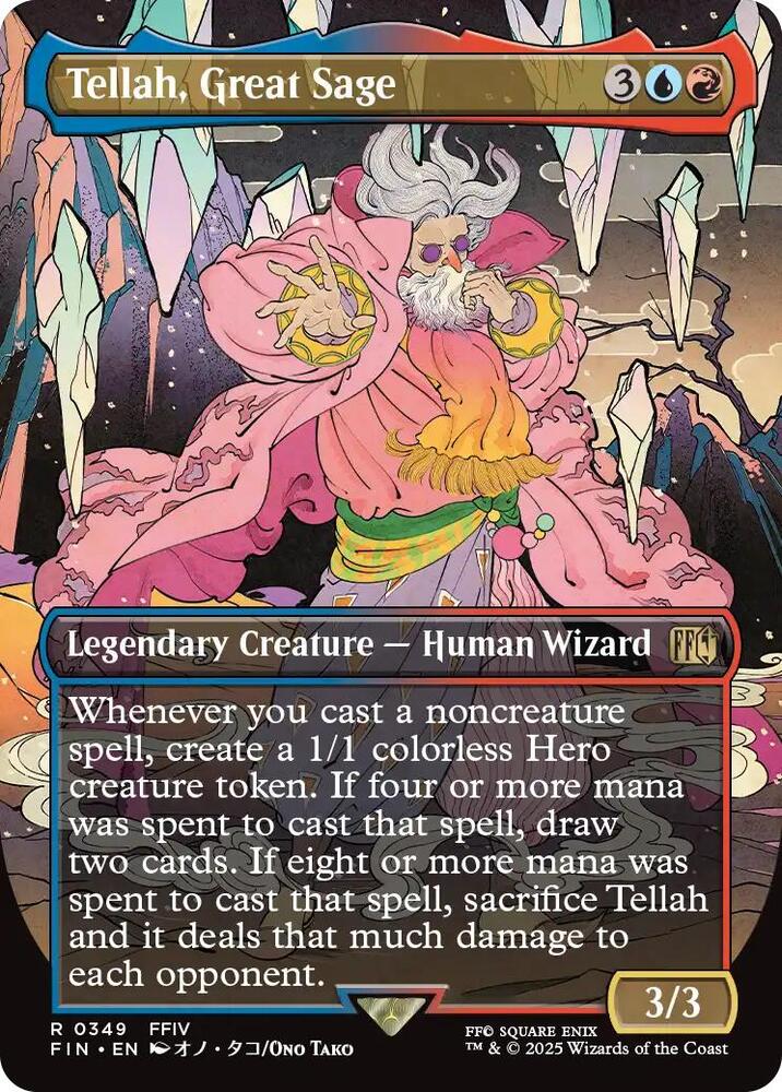 MTG FINAL FANTASY 349 Tellah, Great Sage (Borderless) R NM