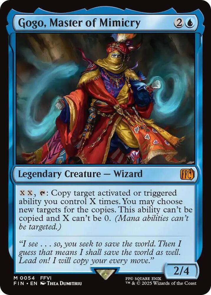 MTG FINAL FANTASY 54 Gogo, Master of Mimicry M NM