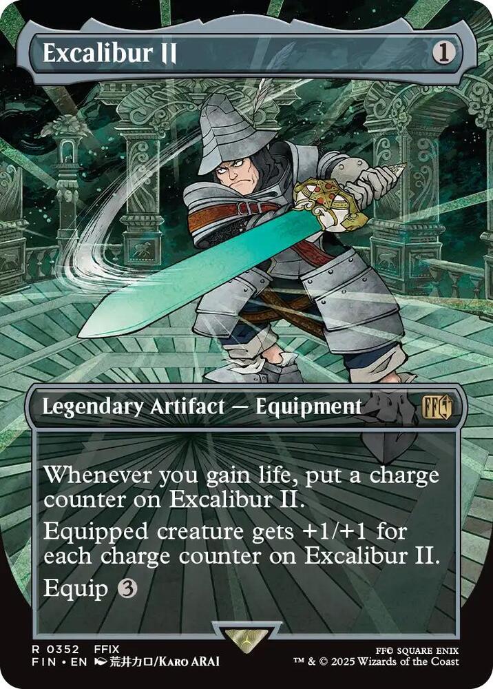 MTG FINAL FANTASY 352 Excalibur II (Borderless) R NM