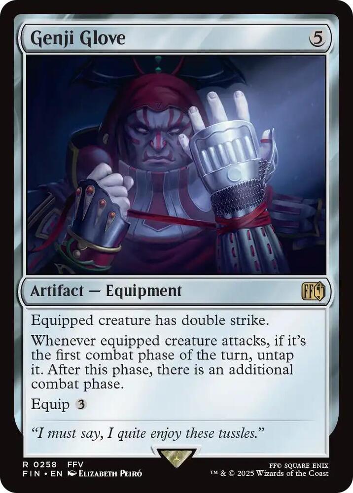 MTG FINAL FANTASY 258 Genji Glove R NM