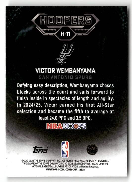 2025-26 Hoops #H-11 Victor Wembanyama Hoopers