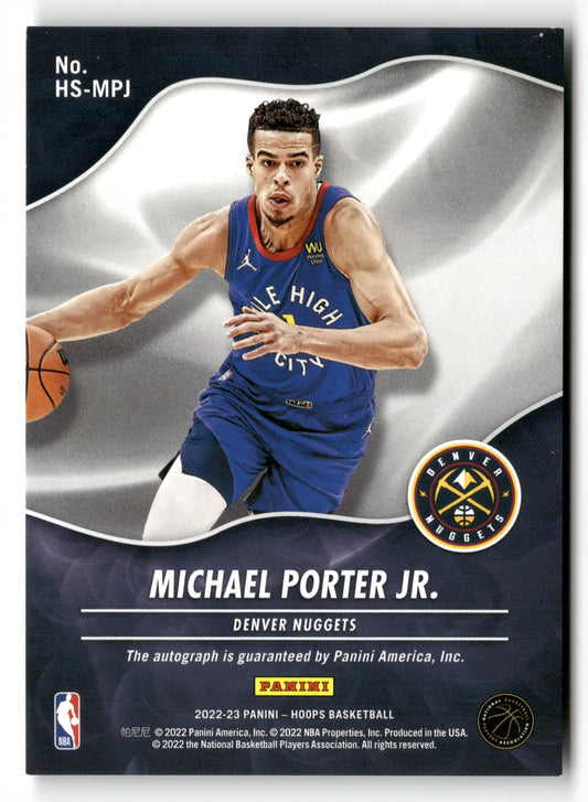 2022-23 Hoops #HS-MPJ Michael Porter Jr. Hot Signatures