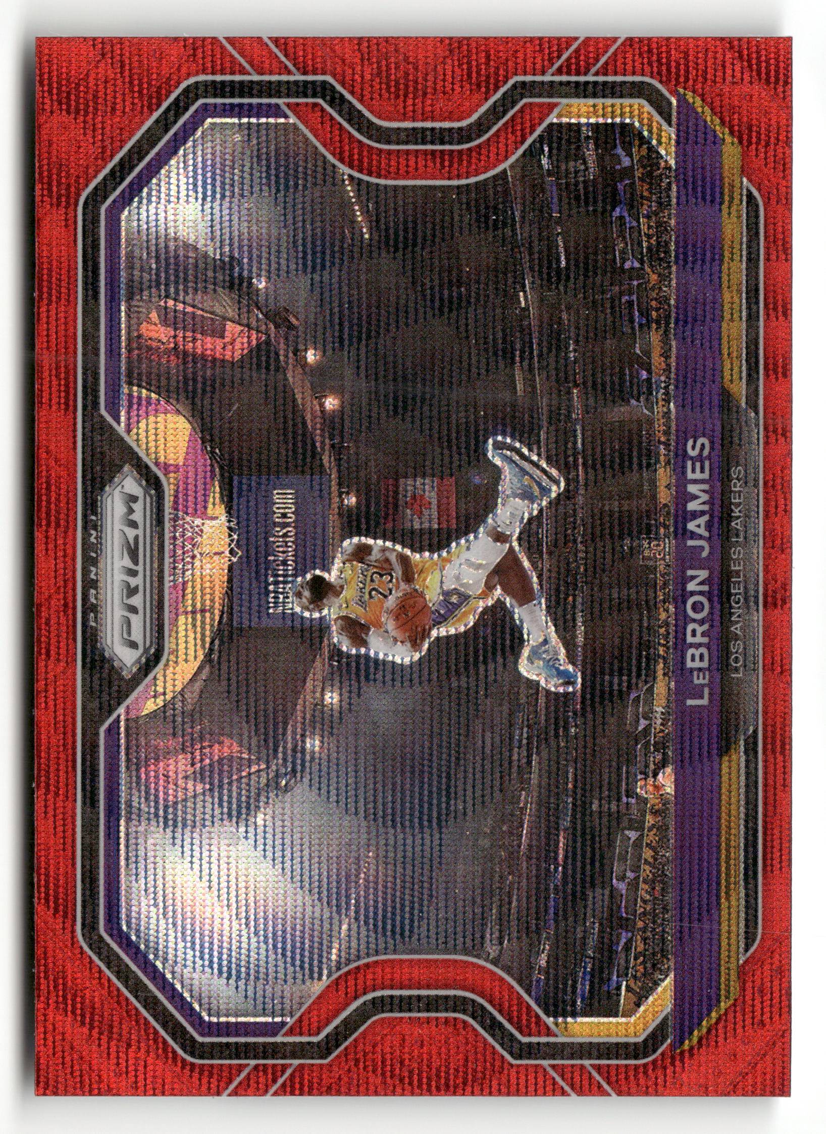 2020-21 Panini Prizm #1 LeBron James Ruby Wave Prizms