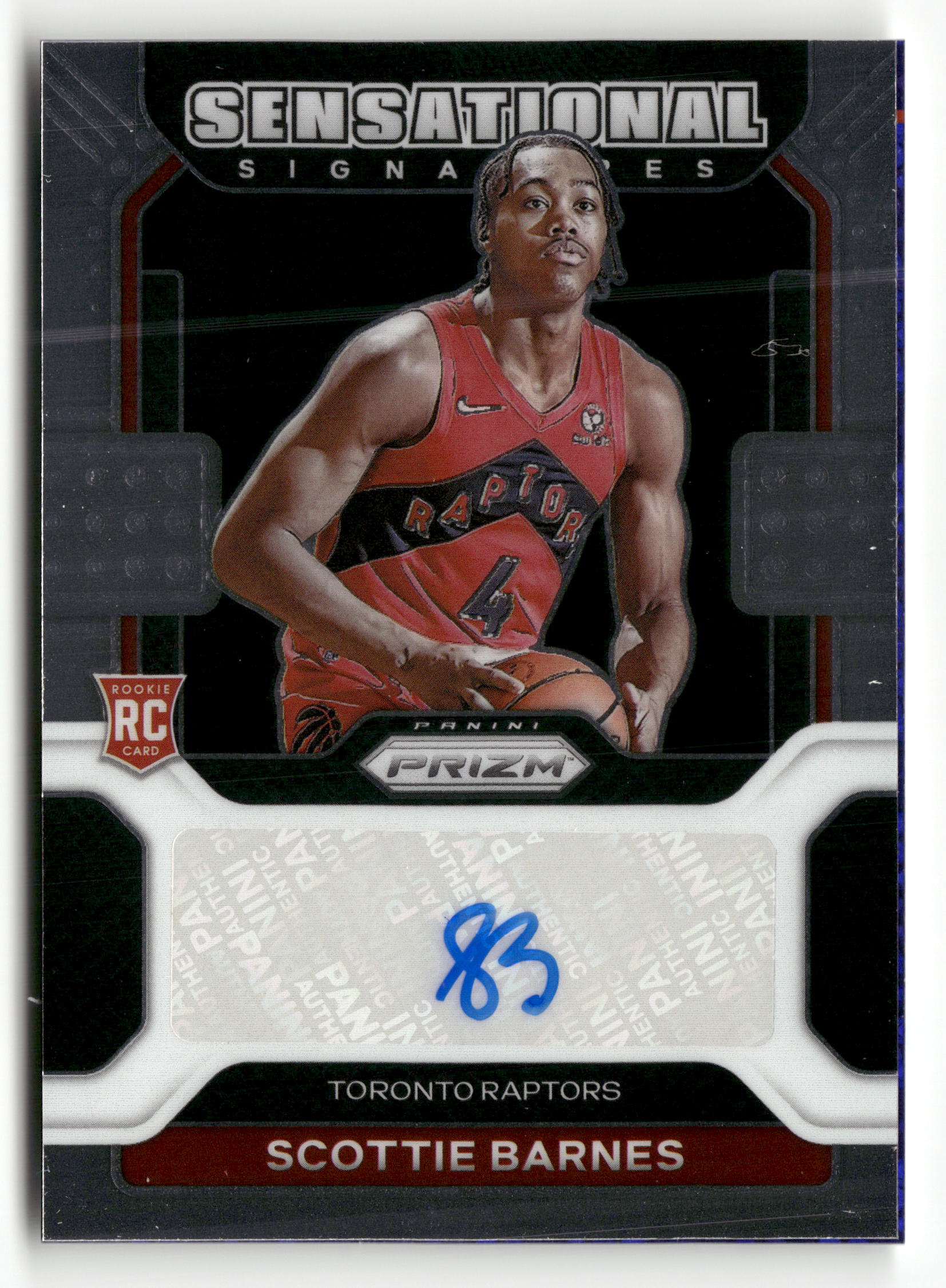 2021-22 Panini Prizm #SS-SBA Scottie Barnes Sensational Signatures