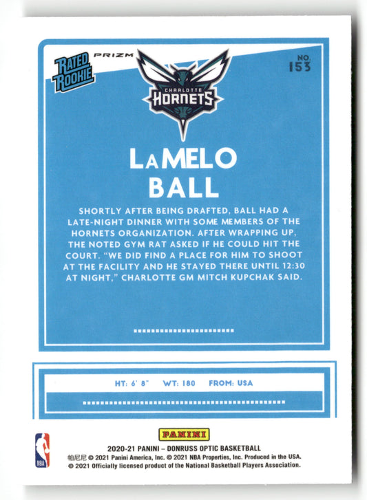 2020-21 Donruss Optic #153 LaMelo Ball Holo