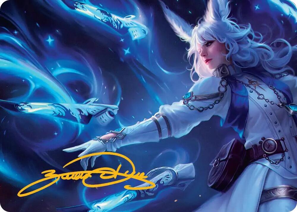 MTG Art Series: FINAL FANTASY 5 Sage's Nouliths Art Card (Gold-Stamped Signature) S NM