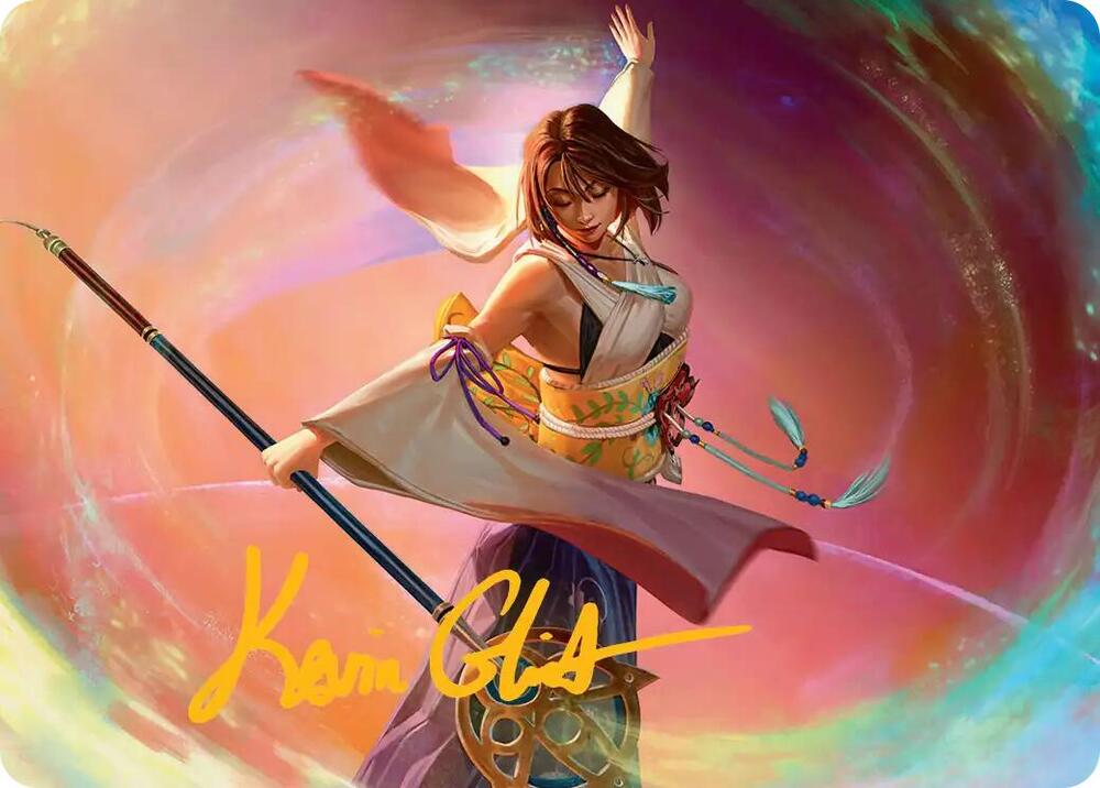 MTG Art Series: FINAL FANTASY 22 Yuna, Grand Summoner Art Card (Gold-Stamped Signature) S NM