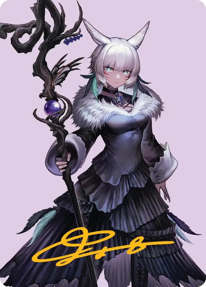 MTG Art Series: FINAL FANTASY 53 Y'shtola, Night's Blessed Art Card () (Gold-Stamped Signature) S NM