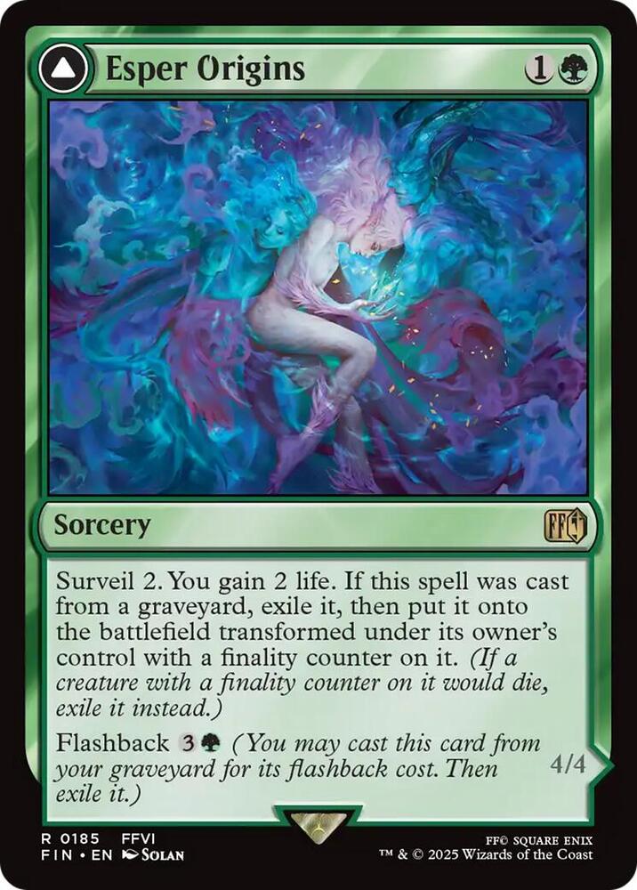 MTG FINAL FANTASY 185 Esper Origins R NM Foil