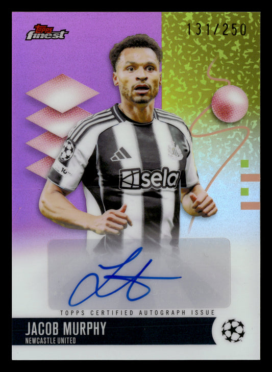 2025-26 Finest UCC #BA-MU Jacob Murphy Base Autographs Pink Refractor #/250