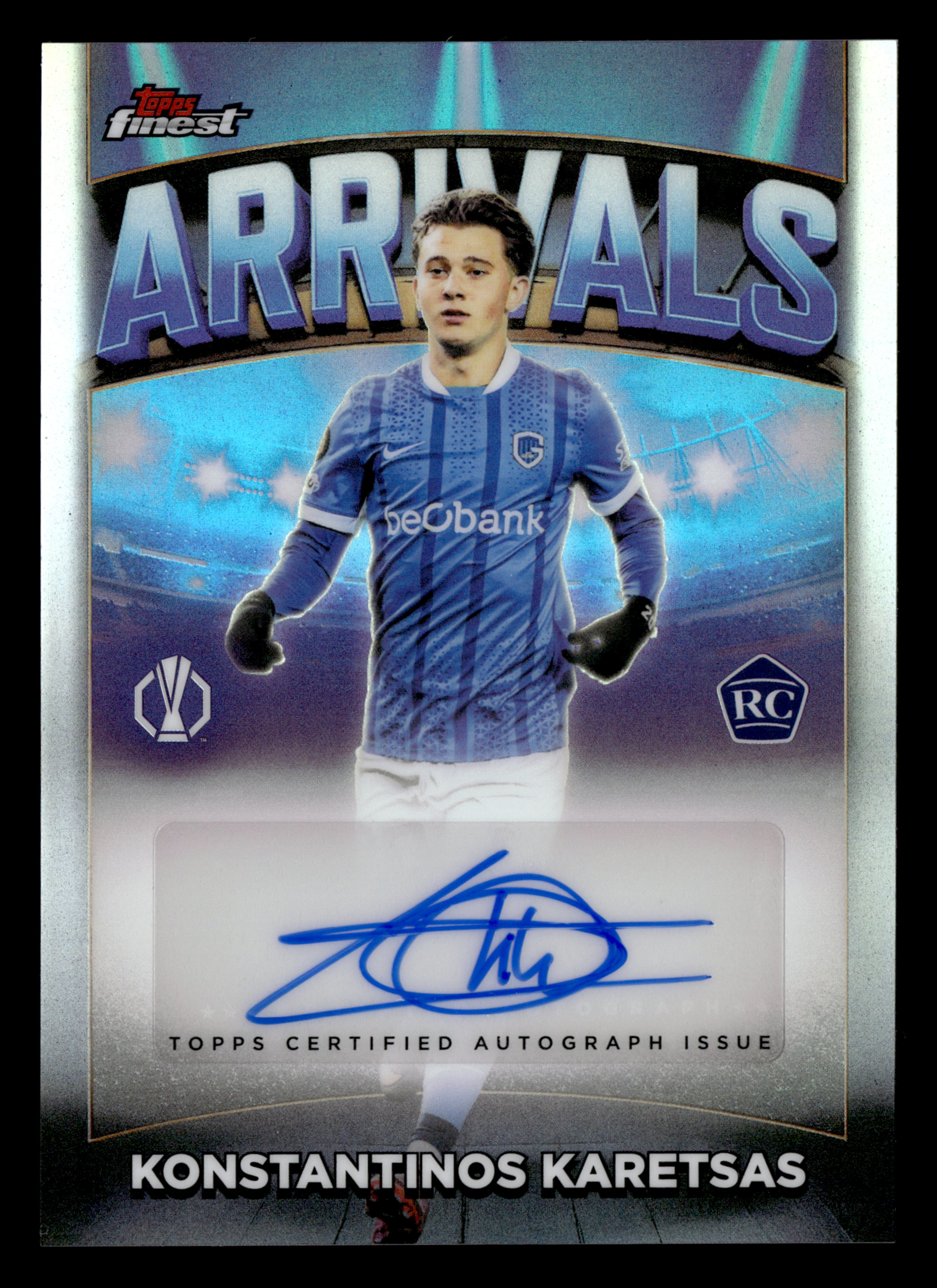 2025-26 Finest UCC #AA-KK Konstantinos Karetsas Arrivals Autographs