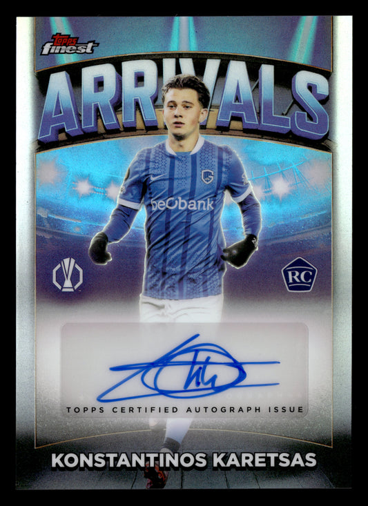 2025-26 Finest UCC #AA-KK Konstantinos Karetsas Arrivals Autographs