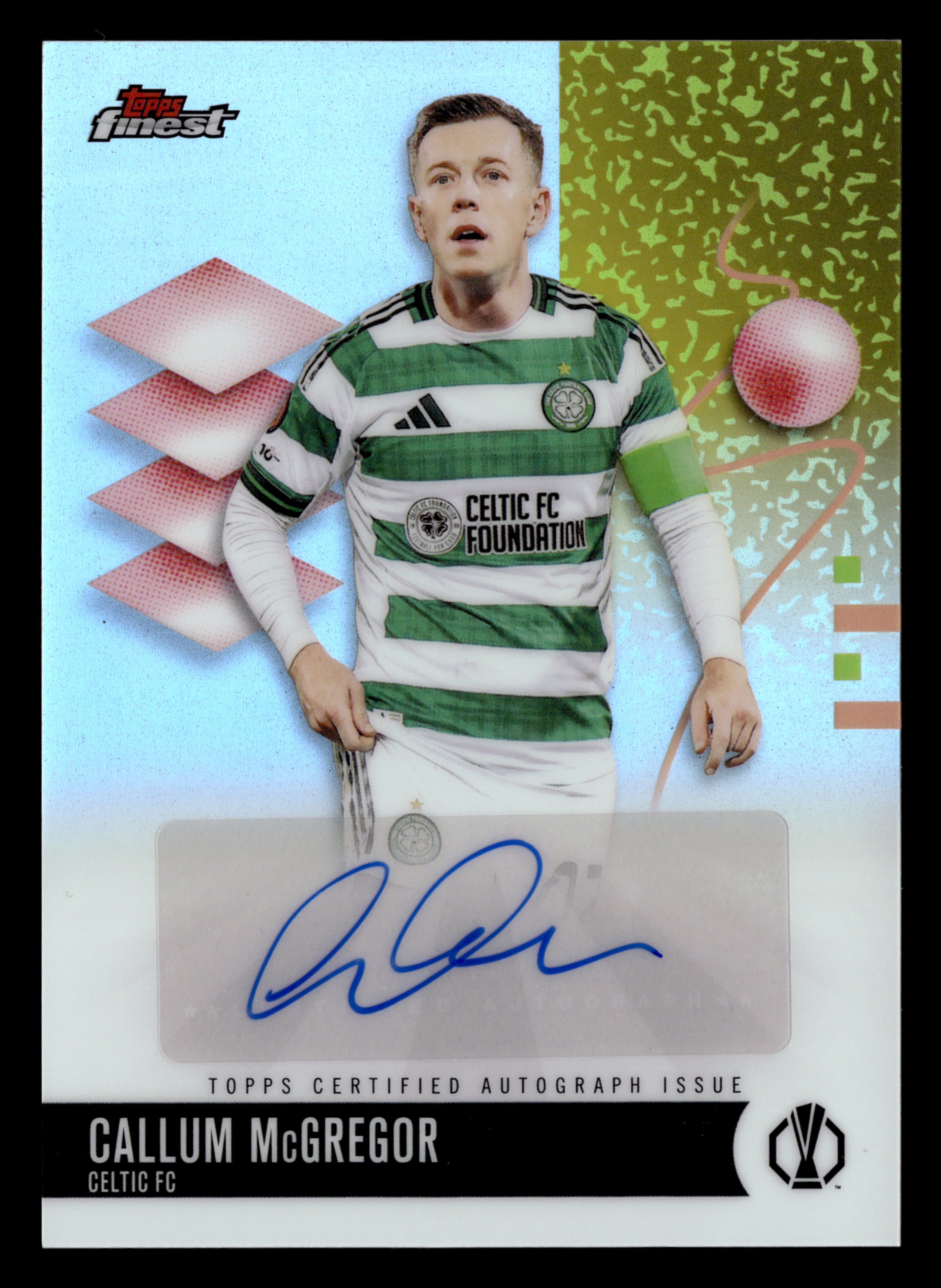 2025-26 Finest UEFA Club Competitions #BA-CM Callum McGregor Base Autographs