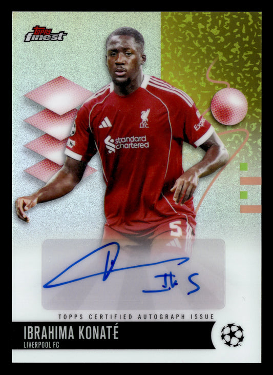 2025-26 Finest UEFA Club Competitions #BA-IK Ibrahima Konaté Base Autographs
