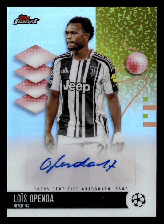 2025-26 Finest UEFA Club Competitions #BA-LO Loïs Openda Base Autographs
