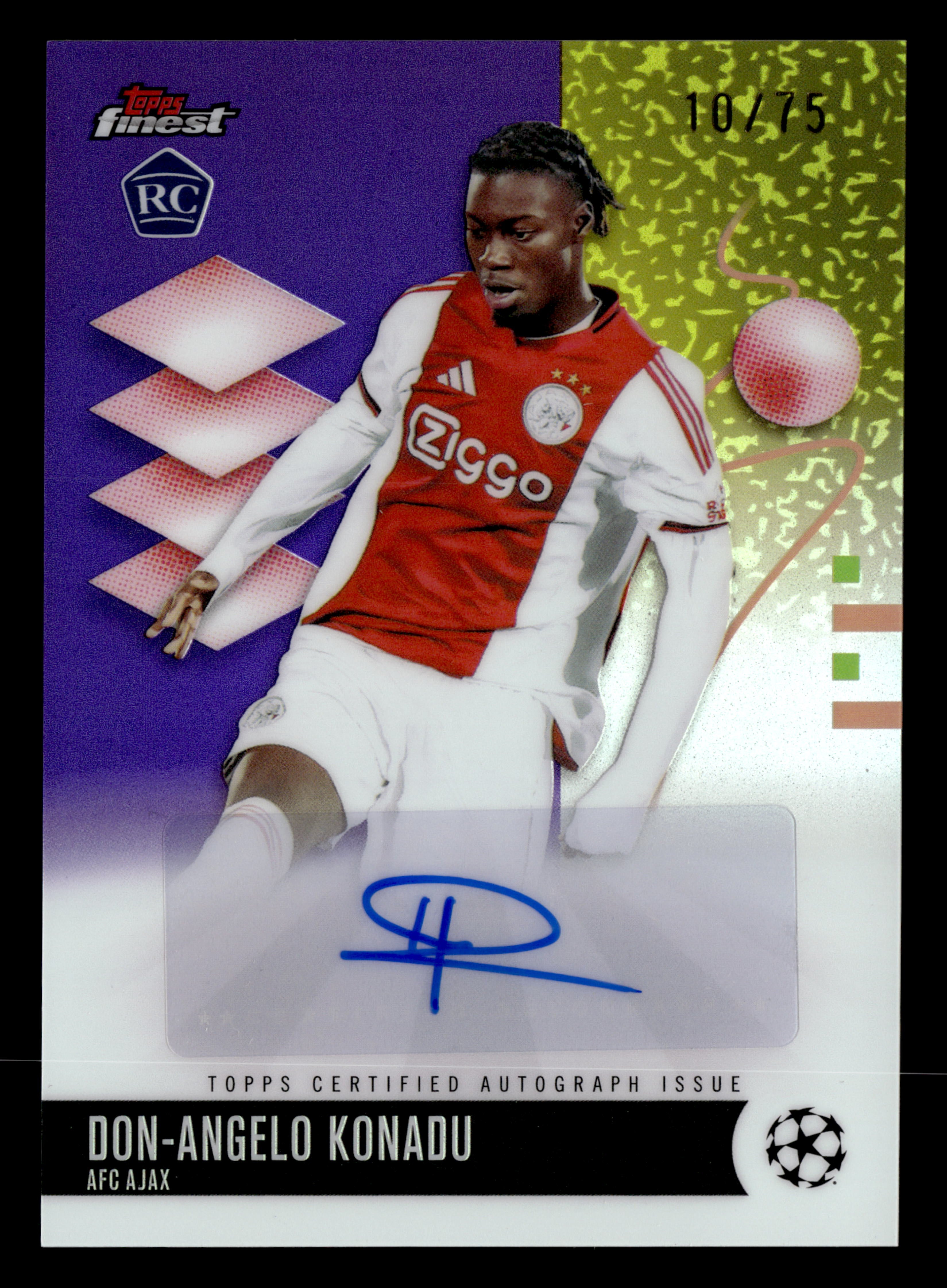 2025-26 Finest UCC #BA-DK Don-Angelo Konadu Base Auto Purple Refractor #/75