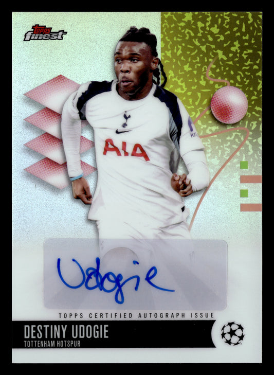 2025-26 Finest UEFA Club Competitions #BA-UD Destiny Udogie Base Autographs