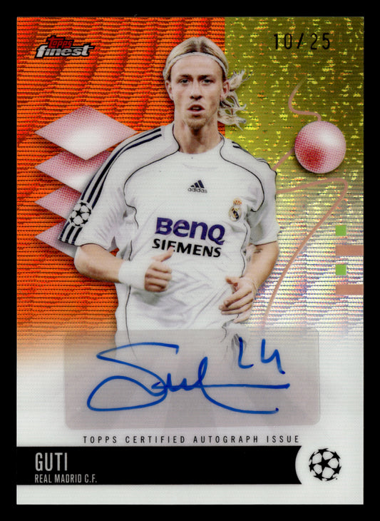 2025-26 Finest UCC #BA-GU Guti Base Autographs Orange Wave Refractor #/25