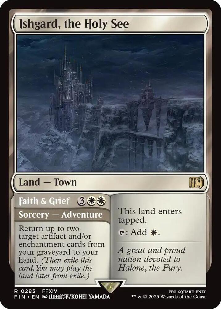 MTG FINAL FANTASY 283 Ishgard, the Holy See R NM