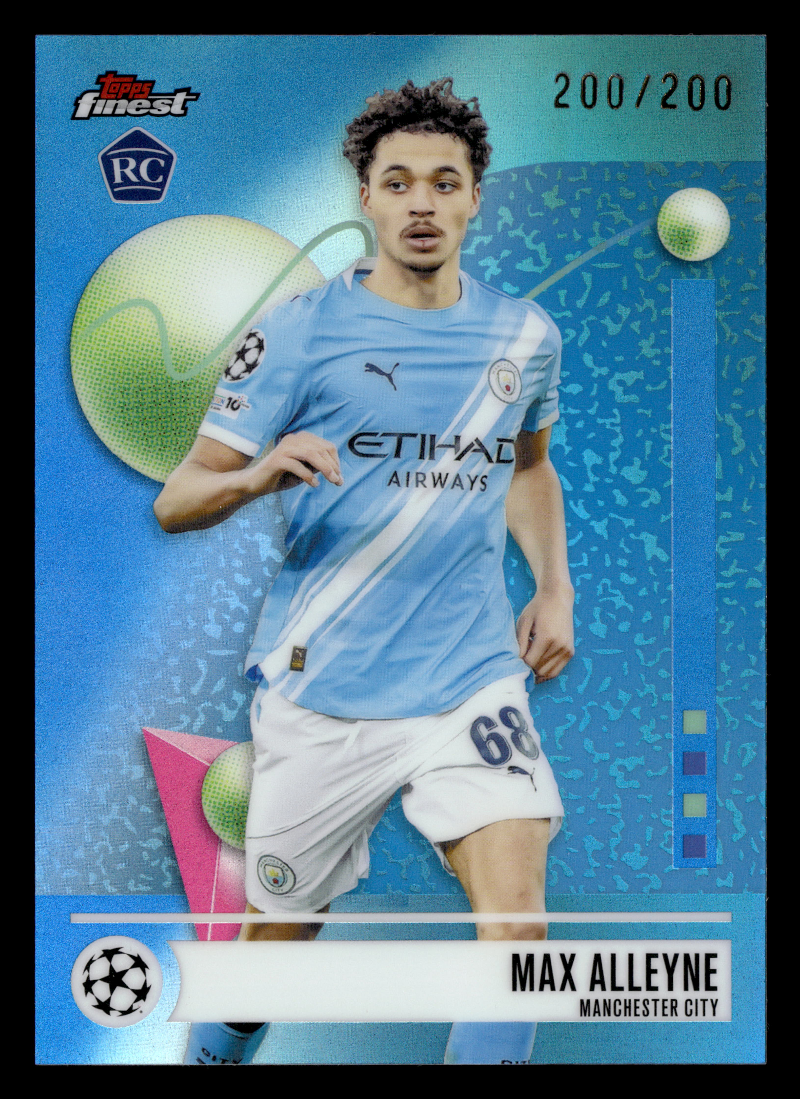 2025-26 Finest UEFA Club Competitions #12 Max Alleyne Blue Refractor #/200