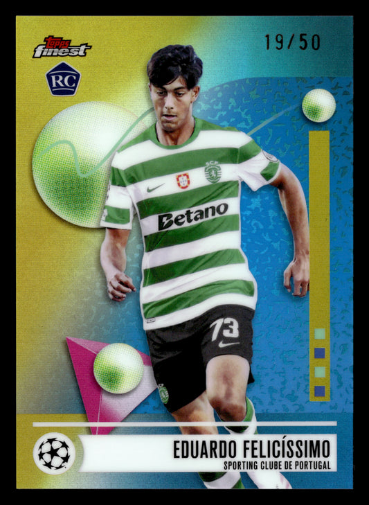 2025-26 Finest UCC #171 Eduardo Felicíssimo Gold Refractor #/50