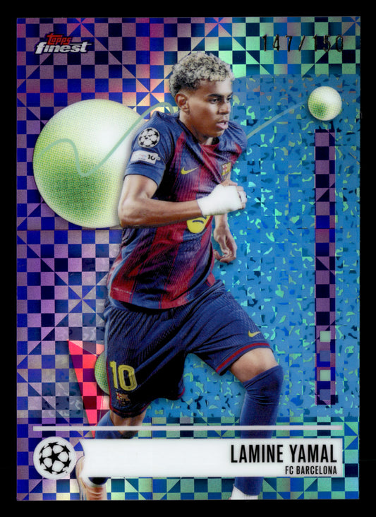 2025-26 Finest UCC #1 Lamine Yamal Purple Checkerboard Refractor #/150