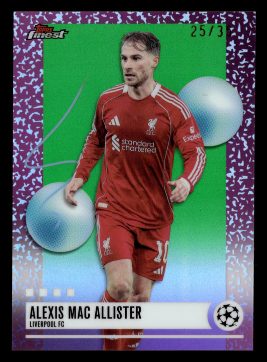 2025-26 Finest UCC #352 Alexis Mac Allister Green Refractor #/35