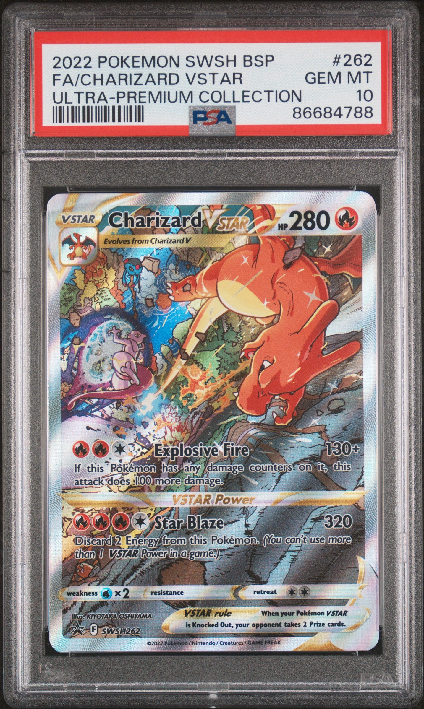 2022 Pokemon Swsh Black Star Promo #262 Fa/Charizard Vstar UPC PSA 10