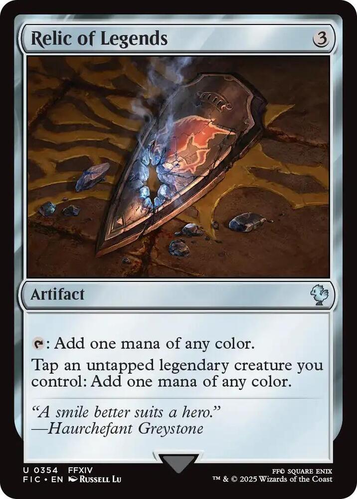 MTG Commander: FINAL FANTASY 354 Relic of Legends (Surge Foil) U NM Foil