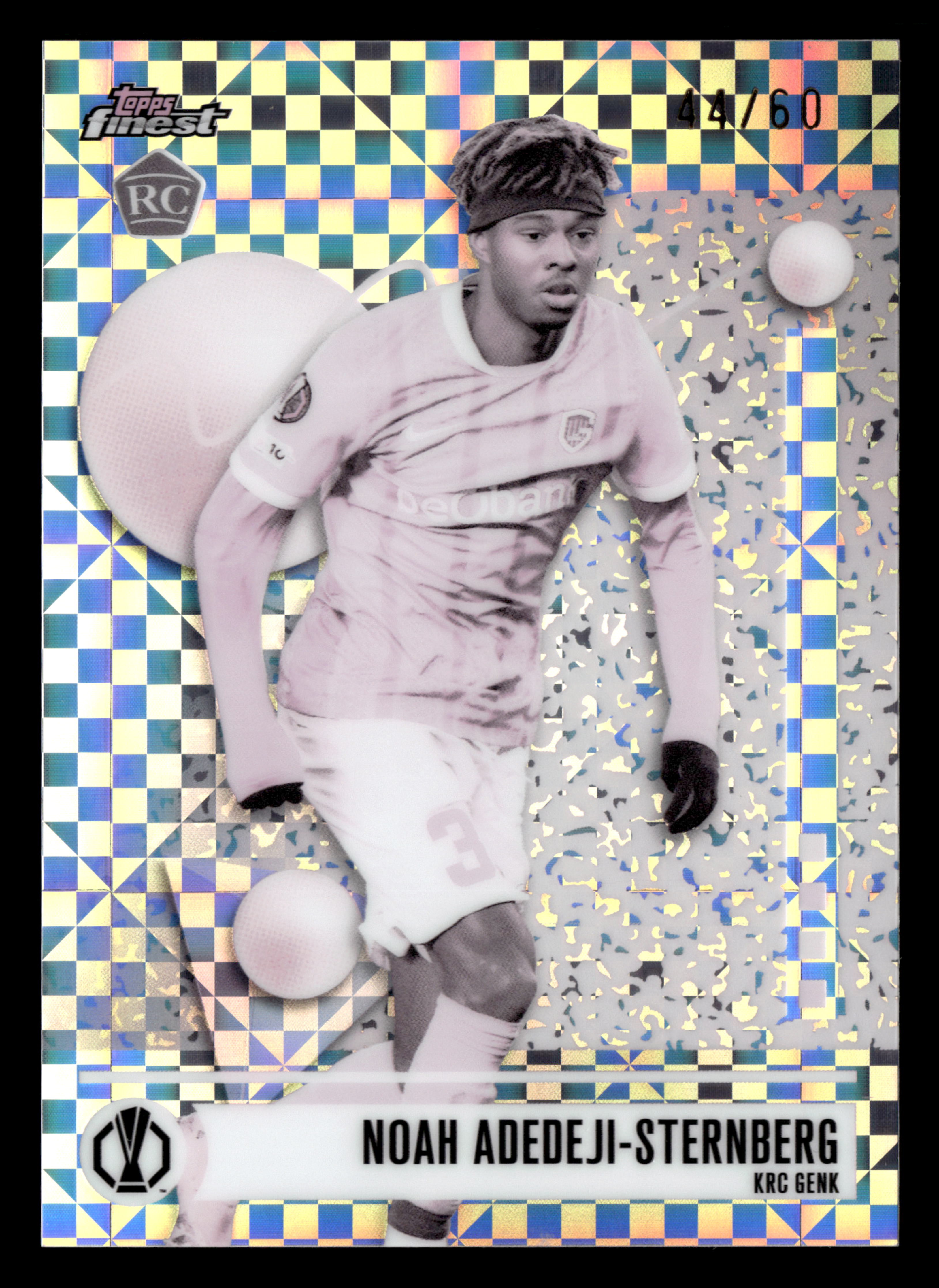 2025-26 Finest UCC #184 Noah Adedeji-Sternberg Pearl Checkerboard Refractor #/60