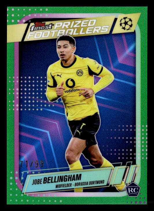 2025-26 Finest UCC #PF-15 Jobe Bellingham PFs Green Refractor #/99