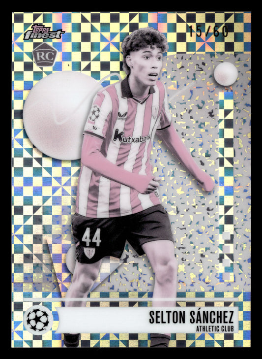 2025-26 Finest UCC #38 Selton Sánchez Pearl Checkerboard Refractor #/60