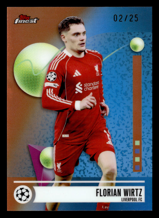 2025-26 Finest UEFA Club Competitions #193 Florian Wirtz Orange Refractor #/25