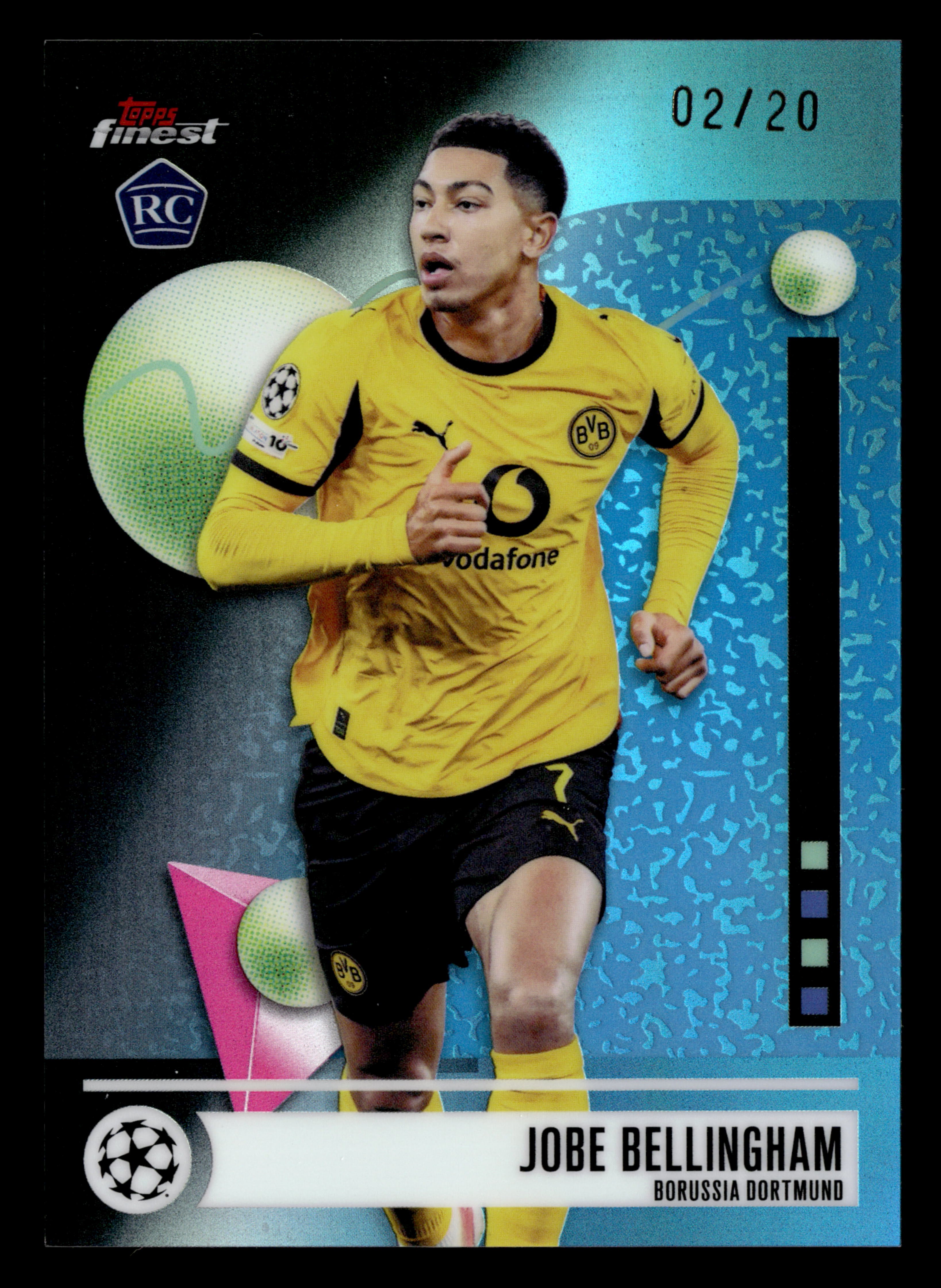 2025-26 Finest UEFA Club Competitions #92 Jobe Bellingham Black Refractor #/20