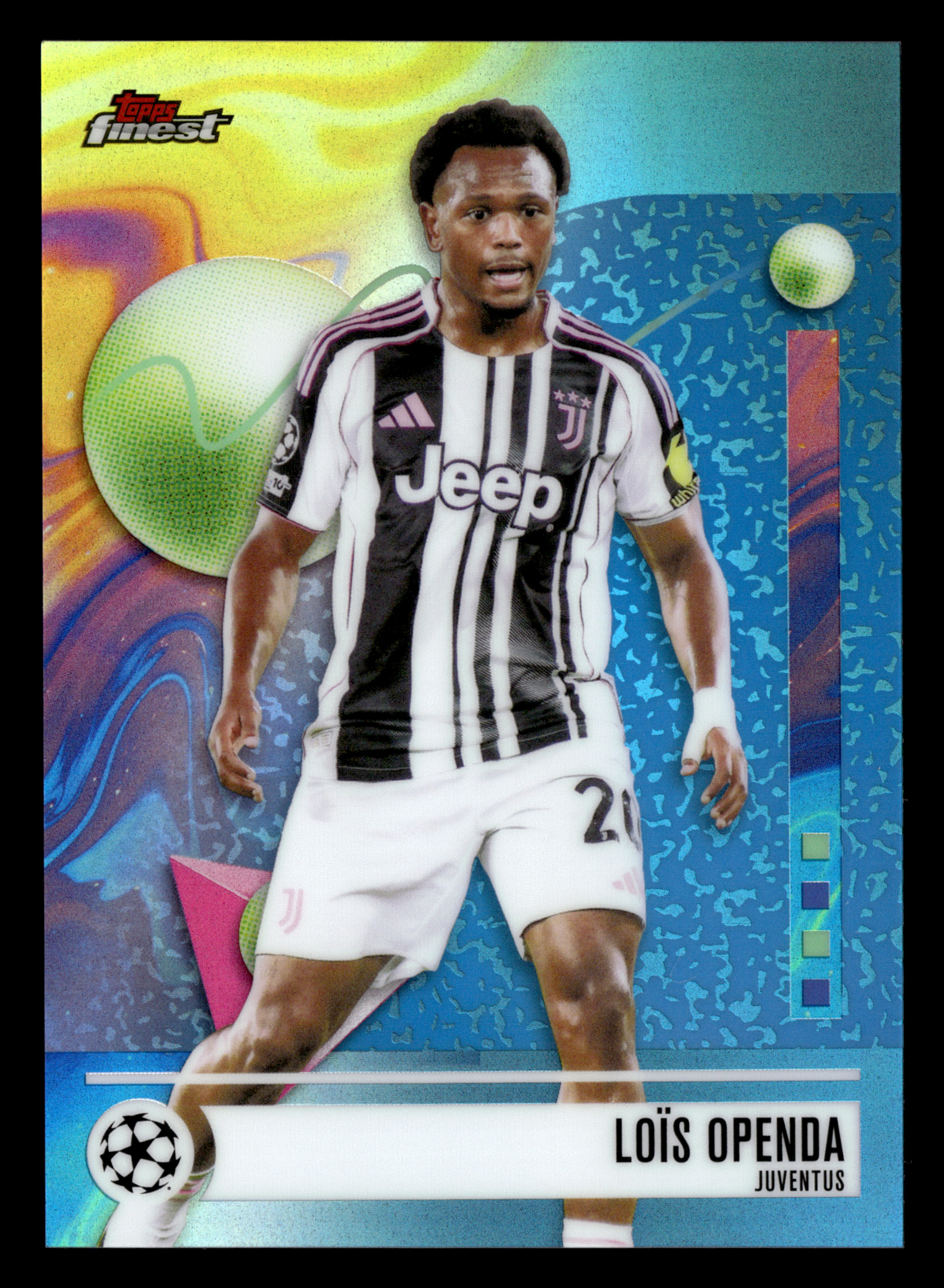 2025-26 Finest UEFA Club Competitions #163 Loïs Openda Oil Spill Refractor