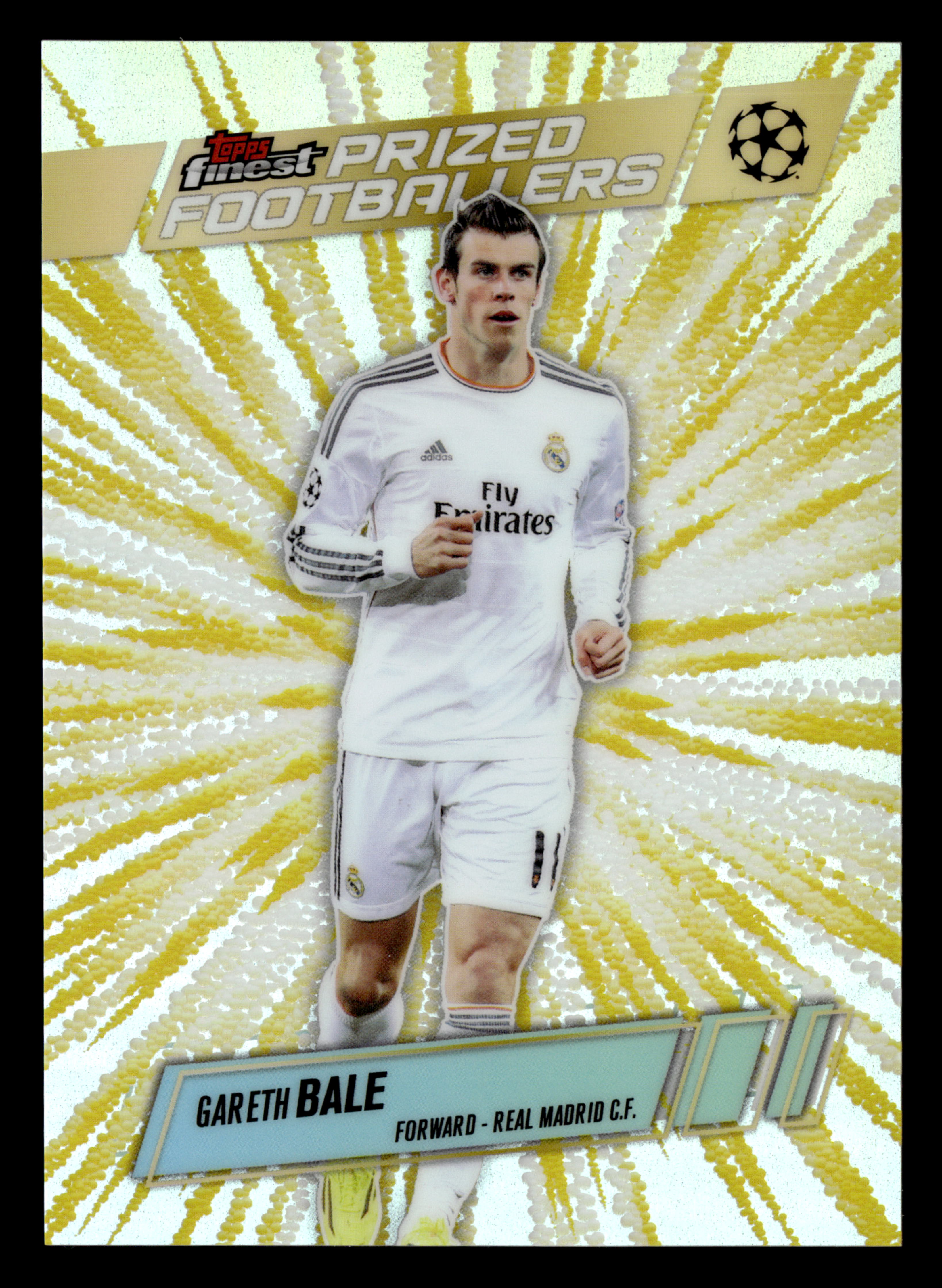 2025-26 Finest UCC #PFF-2 Gareth Bale Prized Footballers Fusion Variations