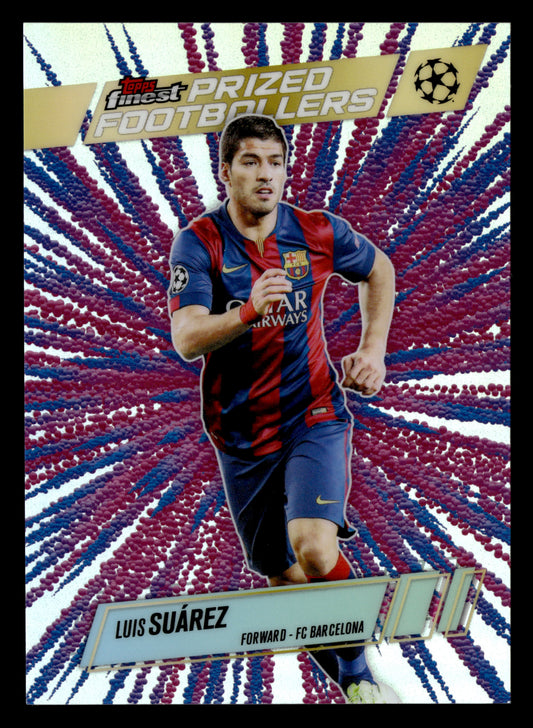 2025-26 Finest UCC #PFF-8 Luis Suárez Prized Footballers Fusion Variations