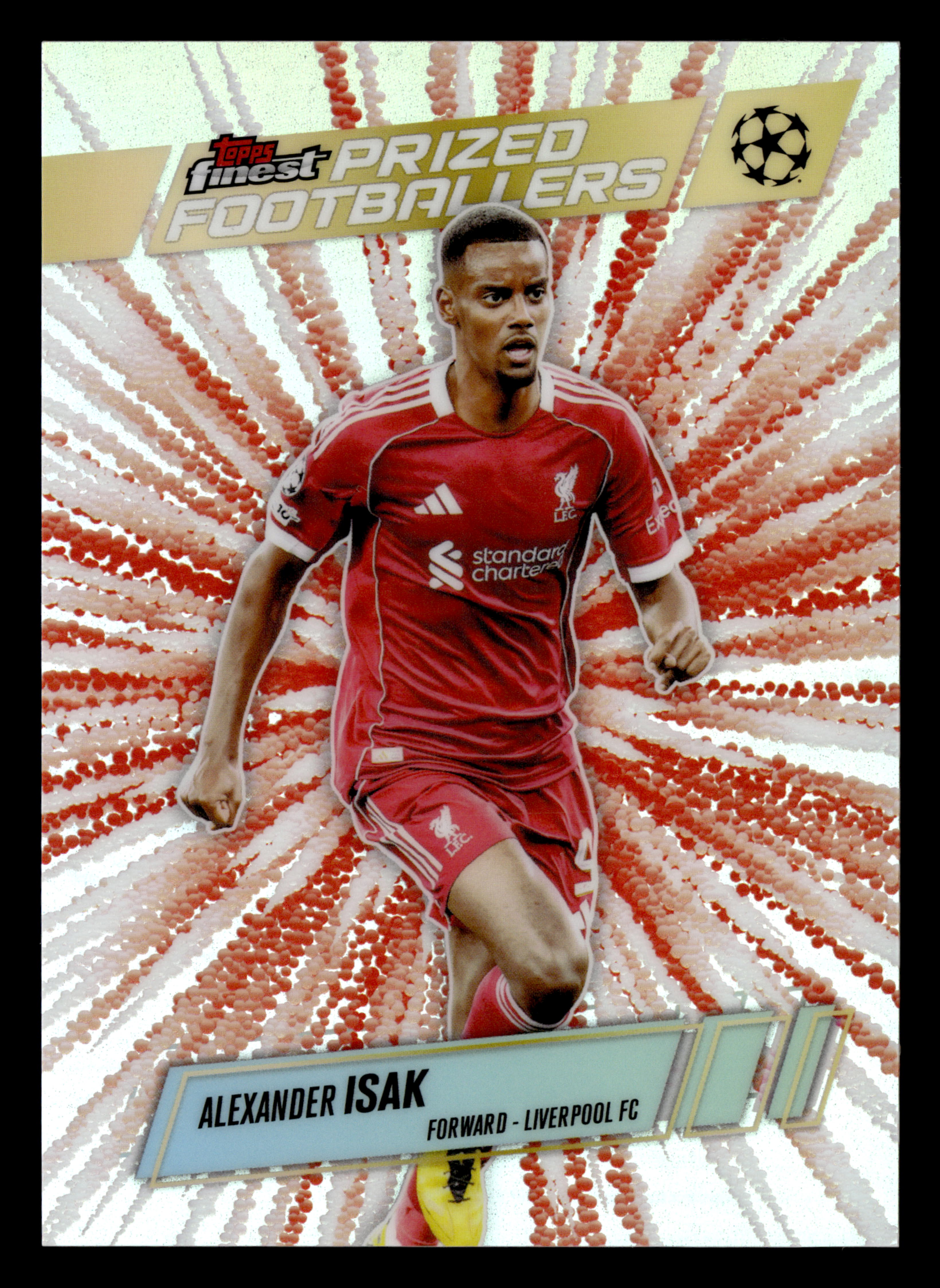 2025-26 Finest UCC #PFF-20 Alexander Isak Prized Footballers Fusion Variations