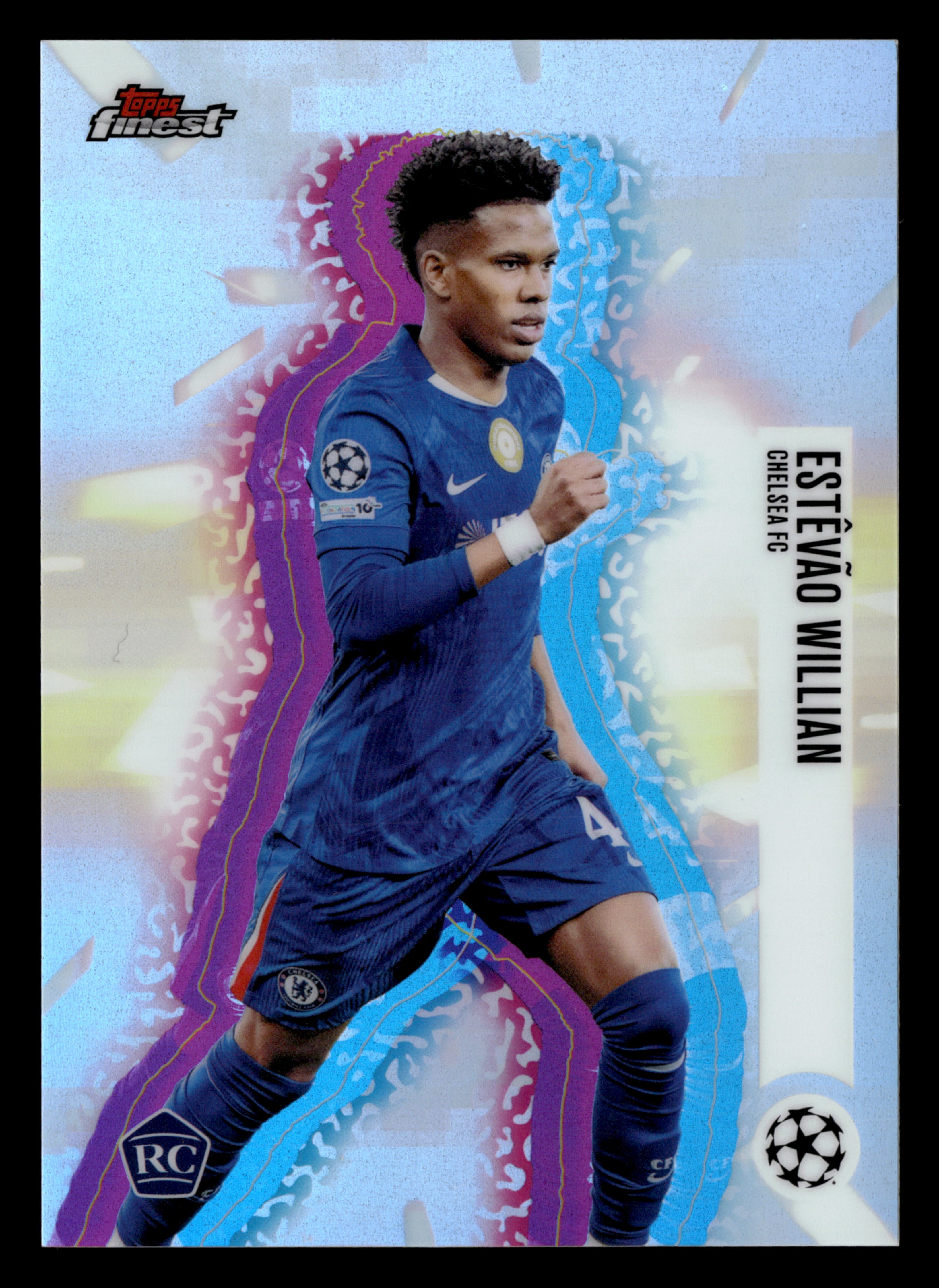 2025-26 Finest UCC #100 Estêvão Willian Base Hologlow Variations