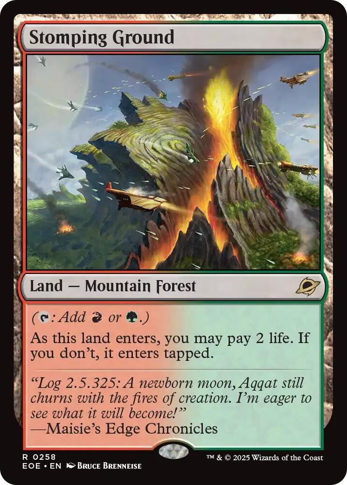 MTG Edge of Eternities 258 Stomping Ground R NM Foil