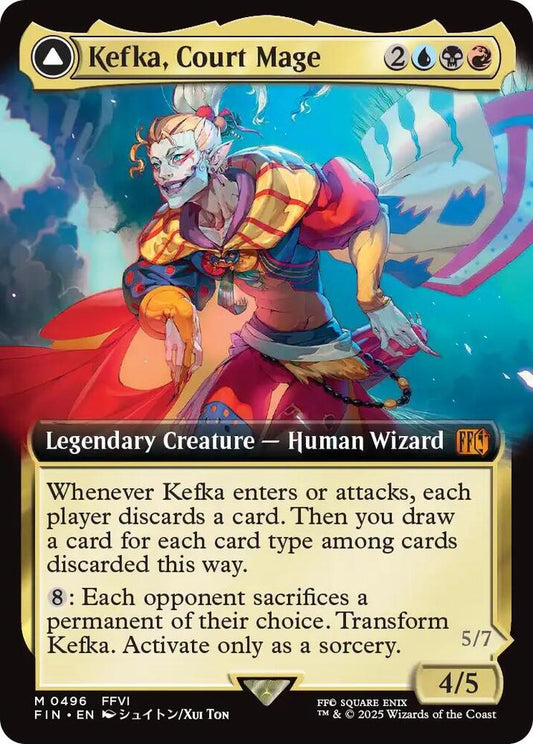 Kefka, Court Mage // Kefka, Ruler of Ruin 496 (FINAL FANTASY)  - Extended Art