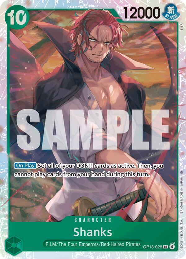 Shanks OP13-028 (Carrying On His Will)  - Foil