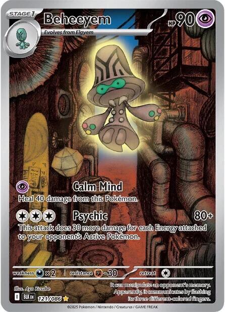 Beheeyem 121/086 (SV: Black Bolt)  - Holofoil