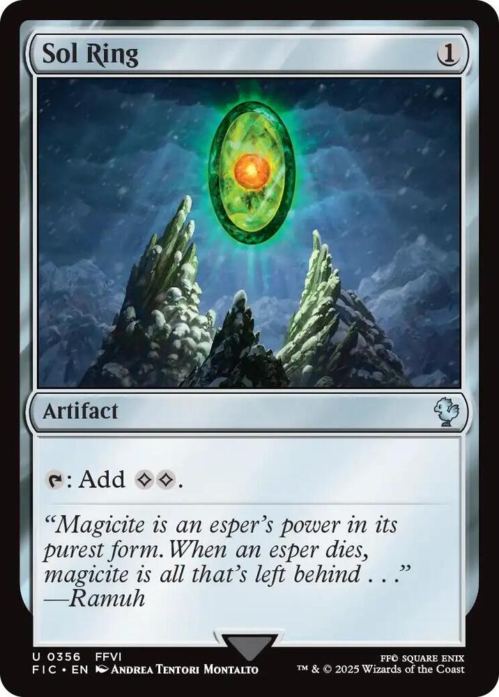 Sol Ring 356 (Commander: FINAL FANTASY)  - Surge Foil