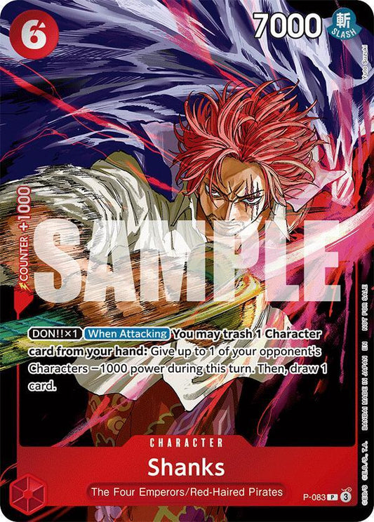 Shanks (Event Pack Vol.6) P-083 (One Piece Promotion Cards)  - Foil